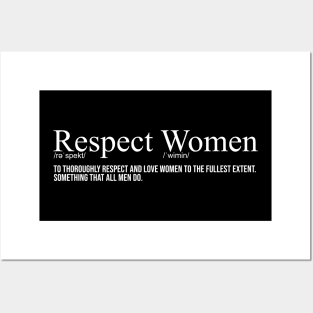 Respect Women Definition Posters and Art